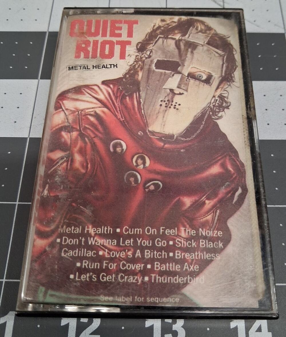 Quiet Riot Metal Health Cassette Tape 1983 Heavy Metal Cum On Feel The Noise